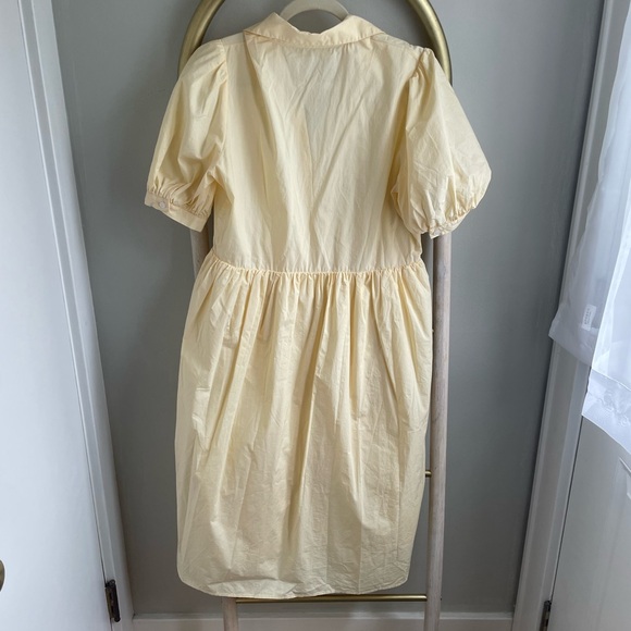 DAMO yellow midi dress with collar - Picture 4 of 5